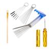 Airbrush Spray Gun Cleaning Kit: Includes Small Brush, Rinse Gun, Nozzle, and Four Ventilation Accessories for Auto Repair.
