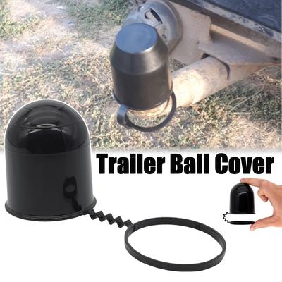 Tapa de barra de remolque Universal negra duradera de 50Mm para evitar caídas cubierta de bola de remolque protección para remolque y caravana accesorios para coche