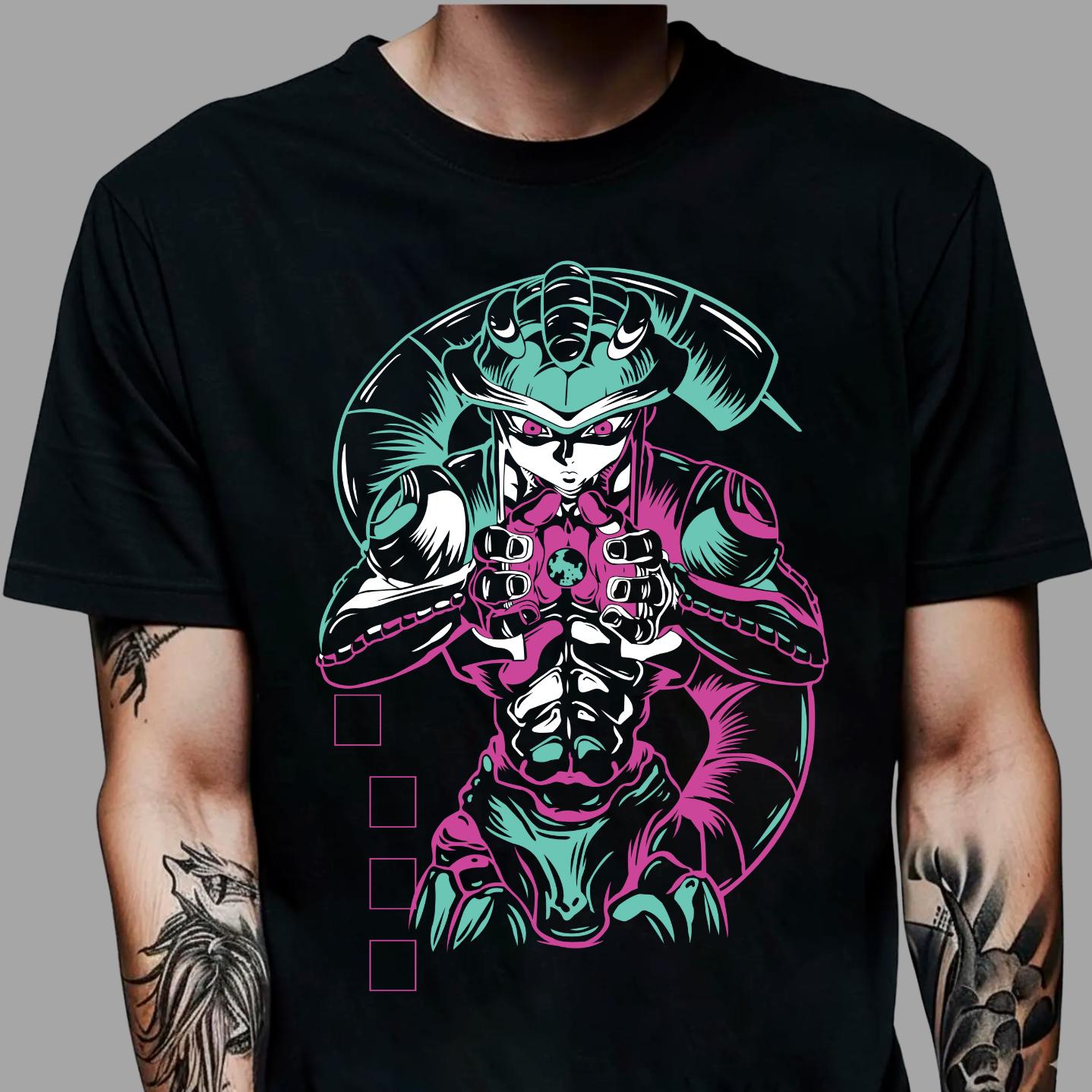 

Meruem and Netero Anime Art Tshirt Hunter X Hunter Manga Men and Women Summer Cotton Loose Fashion Short Sleeve Top 4XL