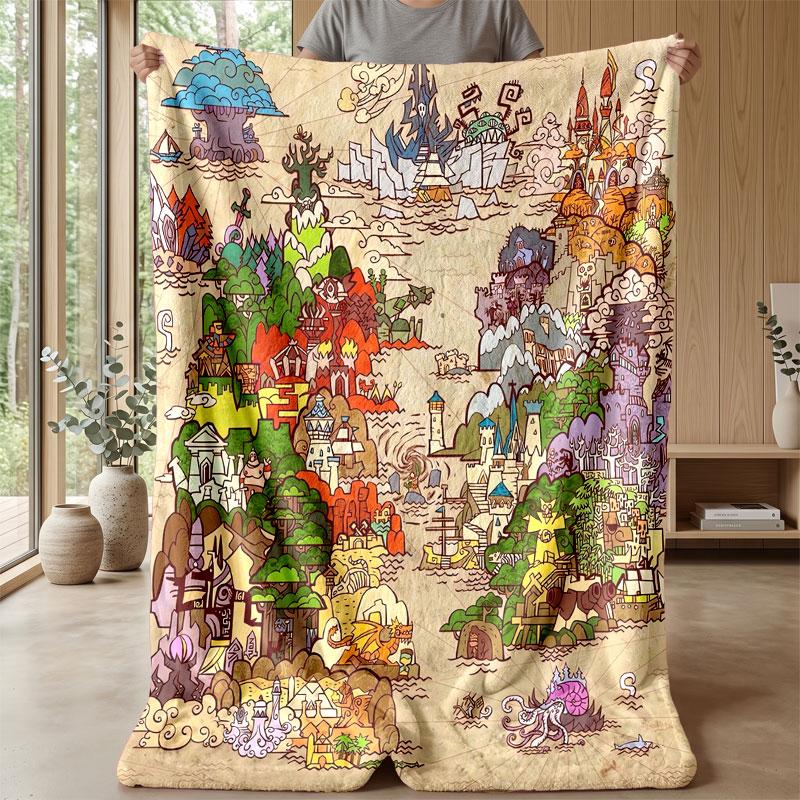 Soft Flannel Blanket Lightweight Cozy Bedroom Living Room CoverWorld of Warcraft
