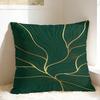 Green And Gold Line Pattern Pillow Case Print Pillow Cover For Sofa Home Decor Vintage Pillowcases