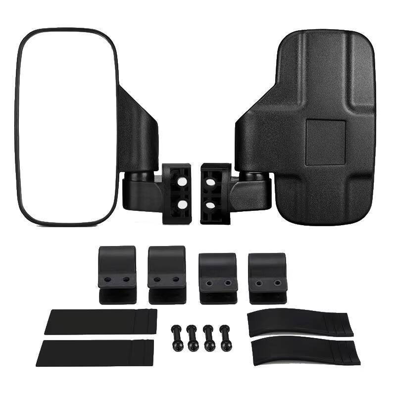 Mirror Rearview 1.75" Shockproof UTV ATV W/ Side Mirror 2" Roll Cages For Can Am For Polaris RZR 800 900 1000 For Yamaha W