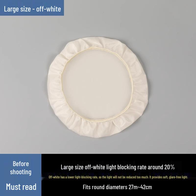 Anti-Glare Lampshade for Table and Ceiling Lamps - Parchment Film Shell Cover Lighting Accessory