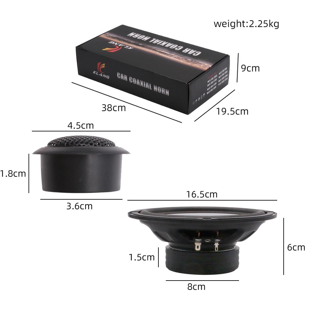 6.5 Inch Car Speaker Set High Power RMS 50W MAX 150W HIFI Sound Quality Car Horn Sets Car Audio Modification Car Set Of Speakers