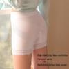 Women's High-Waist Anti-Exposure Seamless Leggings with Lace Trim Boy Shorts