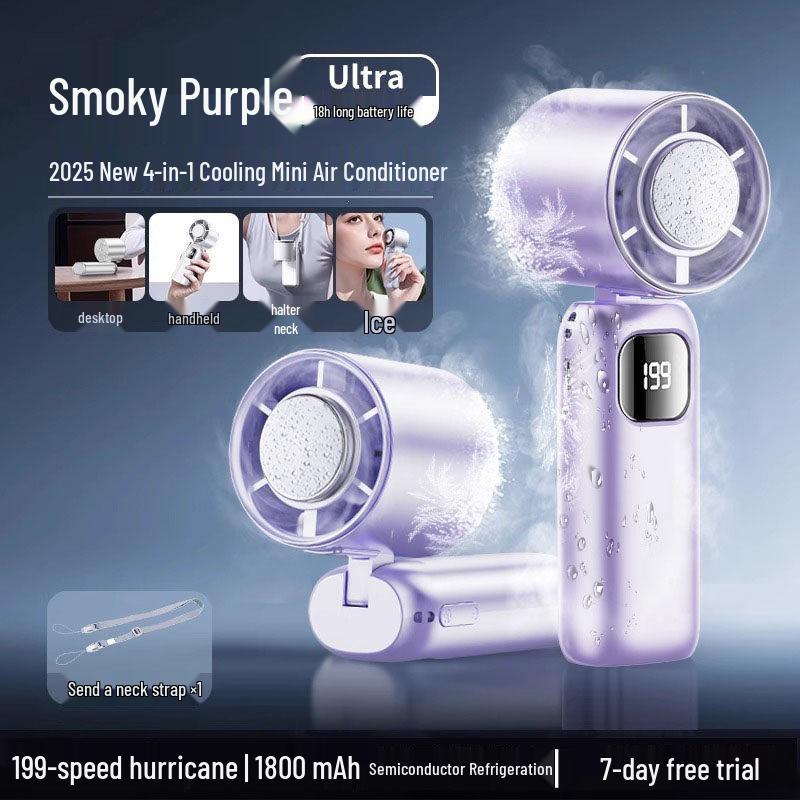 Mijia-Connected 2026 Handheld Fan: Mini USB Charger, Quiet, Long Battery Life, Portable Cooler