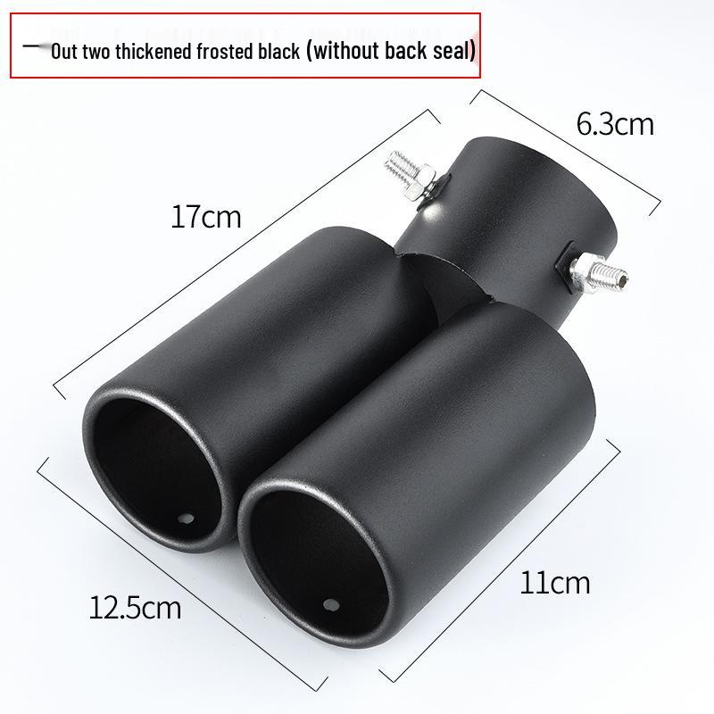 Universal Stainless Steel Tailpipe Muffler Tip Decoration