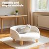 Chaise pour chiot de compagnie Luxe Canapé-lit pour petit chien Lit surélevé pour chien Chat Canapé-lit doux pour chat pour toutes saisons Universel