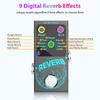 Guitar Effects Pedal Digital Reverb Guitar 9 Different Reverb Guitar Effect Pedal Wireless Accompaniment DECAY MIX