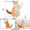 Solid Orange Persian, Ragdoll, Somali, and Blue Short-haired Cat Simulation Models