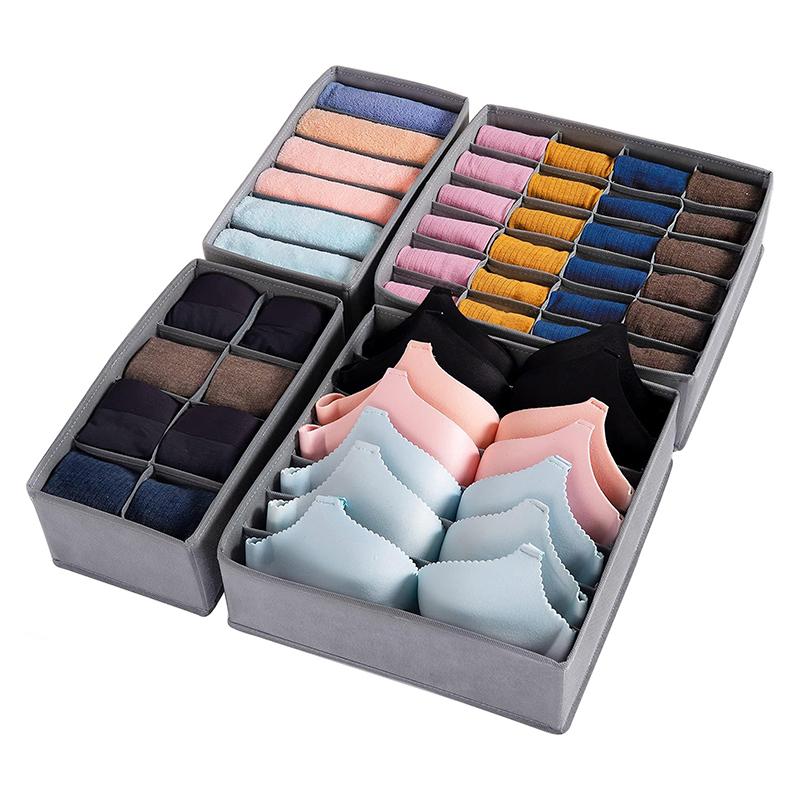 Drawer Underwear Socks Bra Storage Box Clothes Storage Organizer Underwear Bag Household Wardrobe Box Cabinet Drawer Organizer