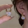 Korean Shiny Rhinestone Bowknot Stud Earring For Women Sweet Zircon Pearl Love Heart Geometrical Earring Girl Wedding Jewelry