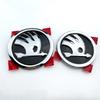 Car Sticker 2025 Hot 2Pcs 80mm 90mm Emblem For Skoda Fabia 1 2 Octavia A7 RS Superb Rapid Yeti Karoq Vision Car Head Front Rear
