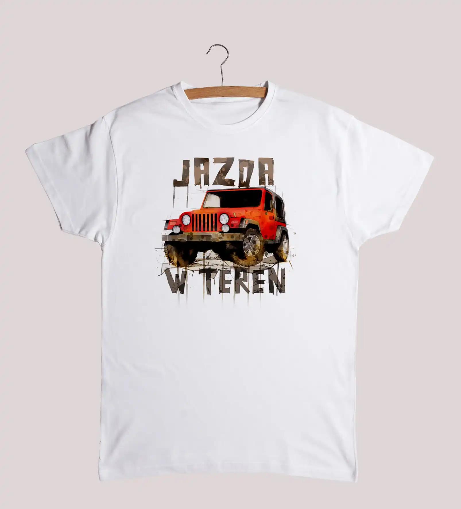 Unique Wrangler Offroad Vehicle Drawing Printed TShirt Summer Cotton Short Sleeve ONeck Unisexs T Shirt New S3XL S