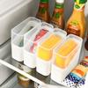 Cheese Slice Storage Box Kitchen Refrigerator Cheese Container with Cover Instant Coffee Tea Bag Ketchup Packet Storage Box