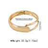 DIEZI Exaggerated Simple Geometric Cuff Spring Bangles Fashion Punk Gold Silver Color Heavy Metal Bracelet For Women Men Jewelry