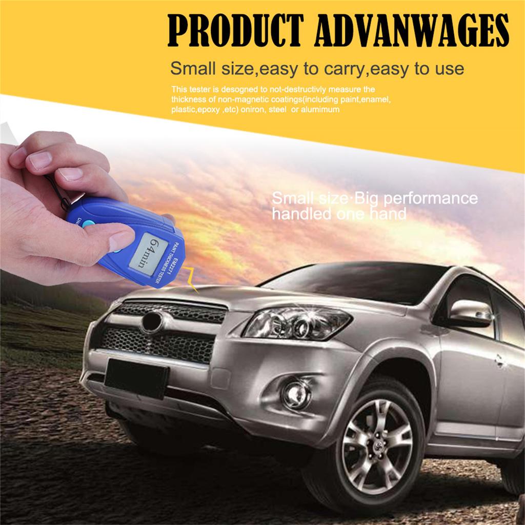 Painting Thickness Meter Digital Display Iron-based Magnetic Galvanized Coating Film Thickness Gauge