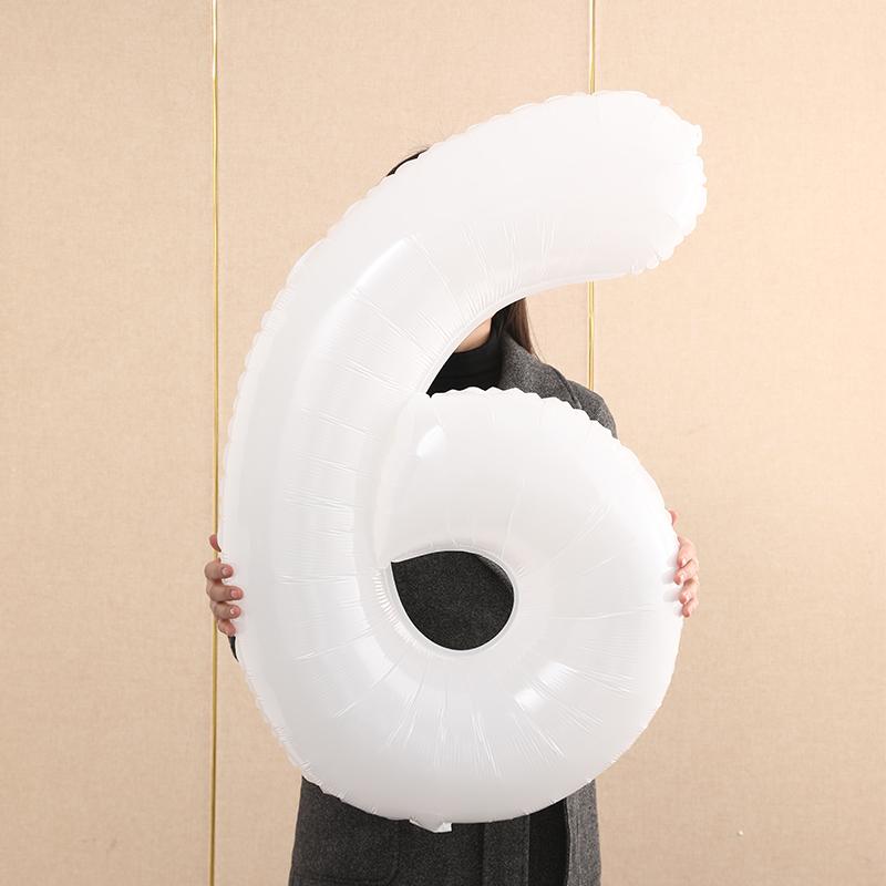 2nd Birthday Smiley Face Number Balloons for Kids - Outdoor Decoration & Photo Props (Boys & Girls)