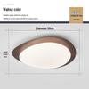 Modern Walnut LED Ceiling Light