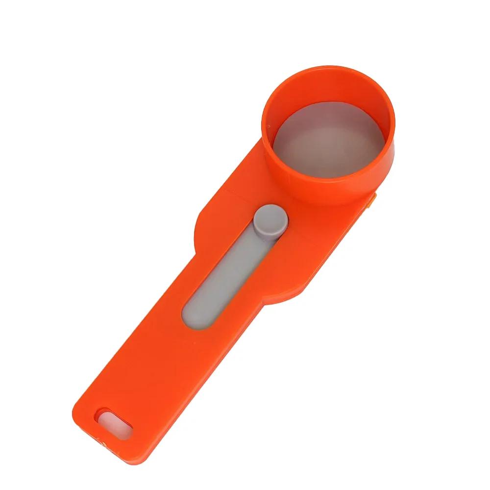 

No Spill Measuring Spoon Long Handle Scoop with Built-In Sliding Funnel Preparation of Protein Powder Workout & Sports Drinks