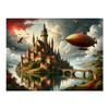 Diamond Painting New Collection Airship Castle Scenery Diy Full Rhinestone Embroidery Landscape Mosaic Cross Stitch Kits Wall Decor