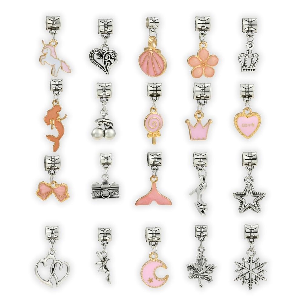 Jewelry making kit beads bracelets pendants charms gift