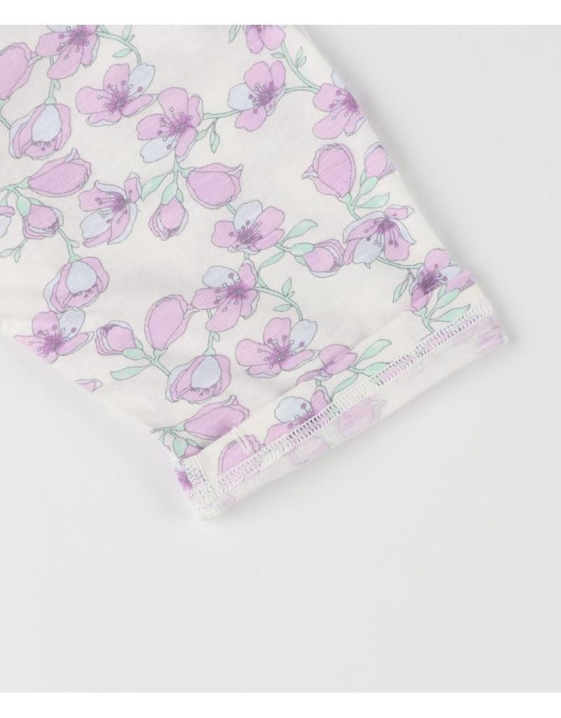 Wacoal Long Cotton Cool DNL311 PU LP [Easy Partner] Pajamas, 3/4 Sleeves, Pants, 100% (Main Body), Texture, Senior,