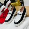 Fashion Men  New Tassel Shoes Thick Sole Wear Resistant Classic Fashion Lefu Shoes White Size 38-46 Men Shoes