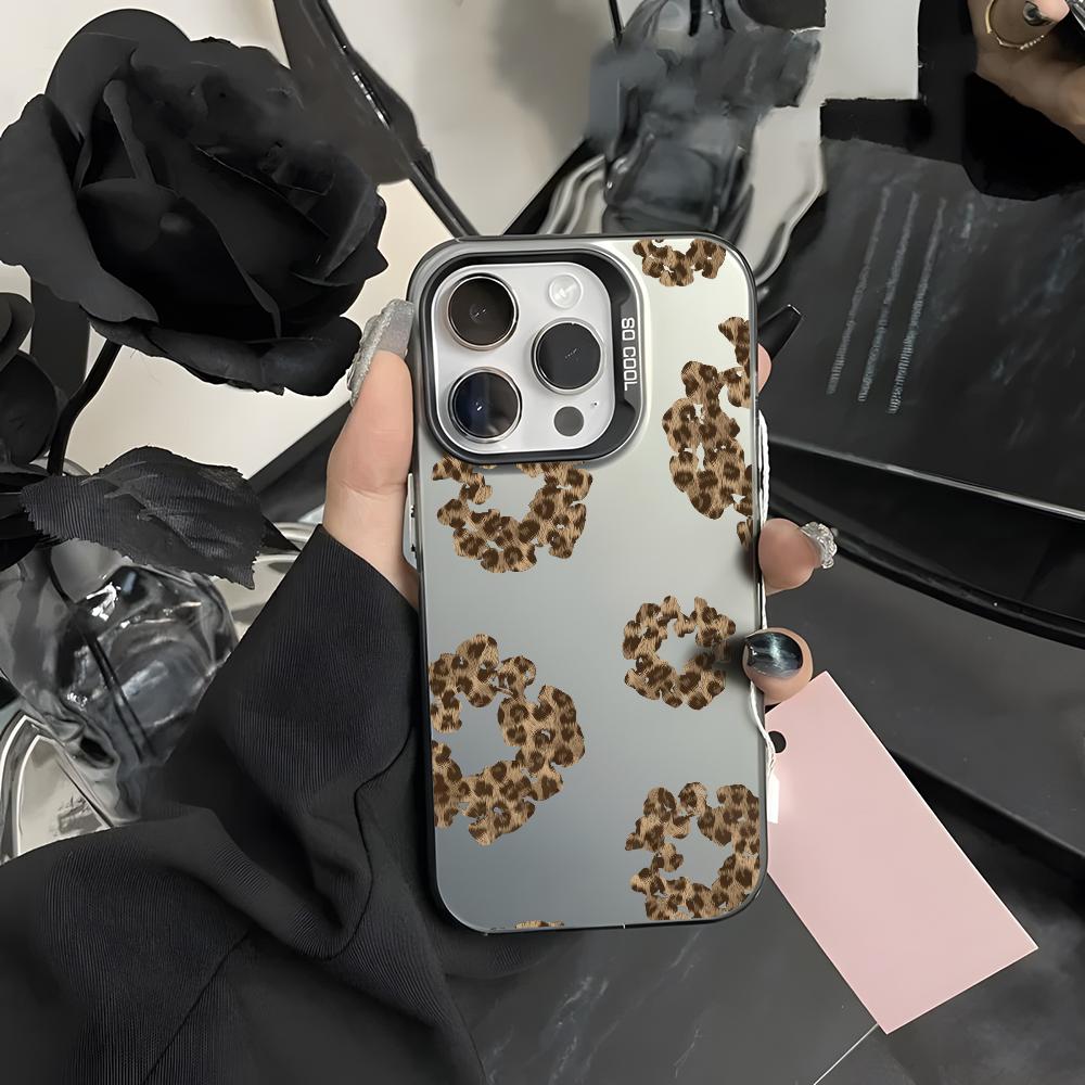 

Роскошный Цветочный D-Denims T-Tears Чехол для Телефона Для iPhone 16 15 14 13 12 11 Pro Max Черный Фиолетовый Матовый Лазерный Металлик Аврора Funda iPhone16PROMAX
