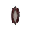 Coach Tate 18 Bow Carriage Logo Color Block Pocket Hardware Leather Handbag Women Handbag Red Dark-Brown C2632-V5FCG