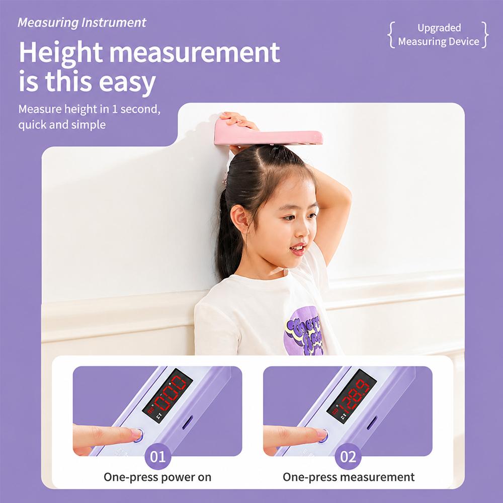 Portable Mini Ultrasonic Height Measurer Module Led Display Kids Home Electronic Height Measuring Ruler Range 11–111cm