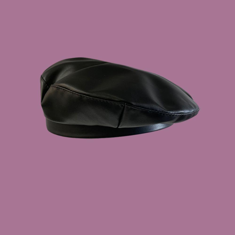 Y2K Painter Hat Solid Color Flat Top Retro Artist Hat  Travel
