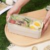 Three-layer Microwaveable Lunch Box/bento Box With Cutlery, Low- Meal Box/light Lunch Box