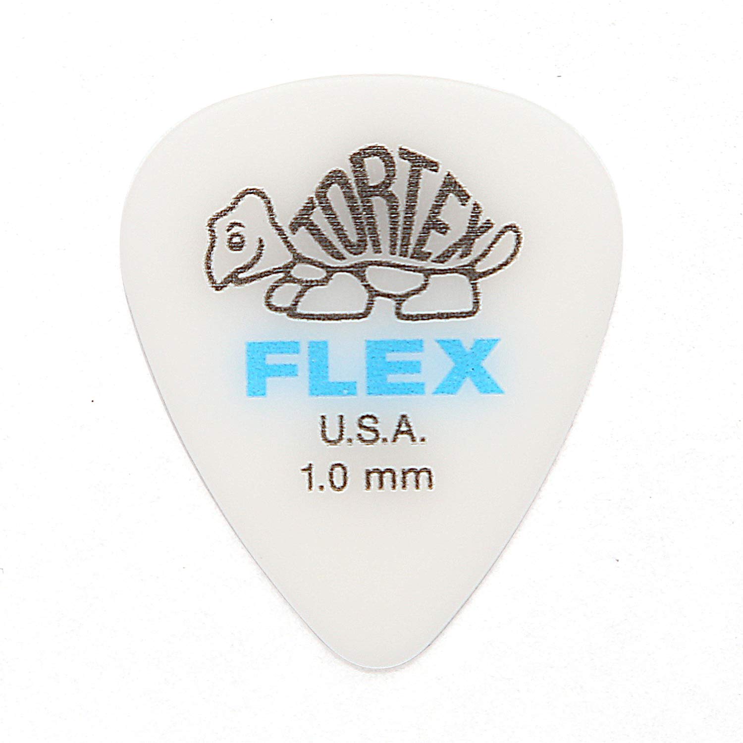 Jim Dunlop Tortex Flex Standard Picks, 1.00mm, 24-Pack, with Musent Custom Player s Picks (Product Code: 428B100-BLU-24P)