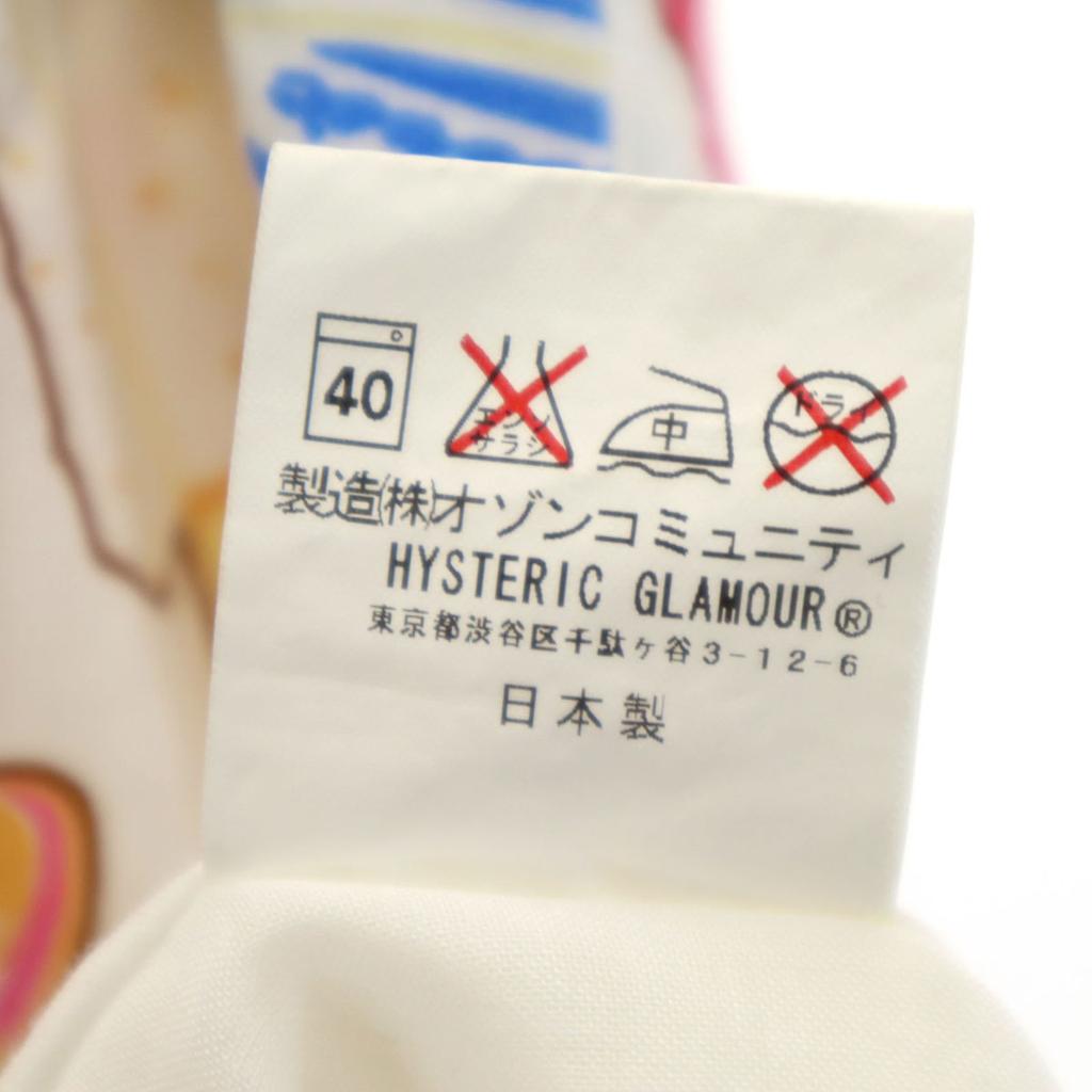 HYSTERIC GLAMOUR Overall Handle French Sleeve Mini Dress F Ice Cream Women Used