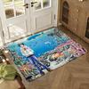Grand Blue Dreaming Floor Mat Soft Thickened Absorbent Non-Slip Bedroom Living Room Door Mat Home Decor Flannel Rugs