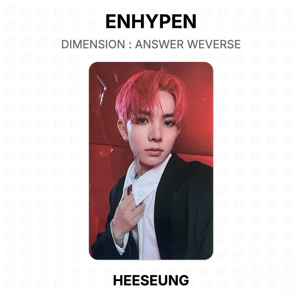 ENHYPEN DIMENSIONE : FOTOCARTA UFFICIALE WEVERSE ANSWER