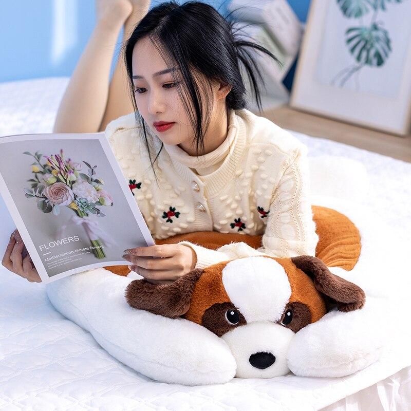 Covoraș pentru cățeluș super moale, Kawaii, urs husky, Shiba Inu, câine, jucării de pluș, pernă de dormit umplută, decor pentru copii