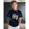 Lustiges Sechs Sieben T-Shirt für Kinder 67 Nummer 3D-Druck Sommer Kurzarm-T-Shirt Locker Basketball Sportoberteile Mode Kinderkleidung
