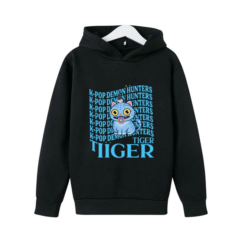 KPop Demon Hunters Huntrix Boys Hoodies Girl Fashion Hoodie Children Casual Pullovers Sweaters Long Sleeves Kids Autumn Clothes