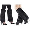 Faux Fur Leg Warmers for Women Girls Winter Warm Leg Warmers Holiday Festival Soft Boot Cuffs Cover Faux Fur Cuffs