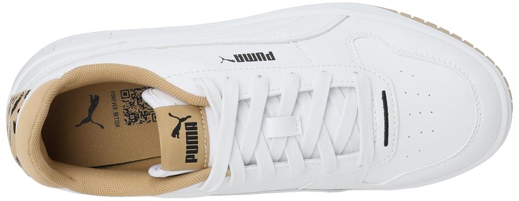 Puma Carina Street Leo 2024 Dune Size Cm Women's Sneakers, Fall/Winter Colorway, White/Sand (01), 23.5