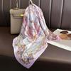 Luxury Design Silk Scarf Women 70*70cm Square Scarves Headscarf Decorate Neck Ties Female Hijab Neckerchief Neck Scarf Kerchief