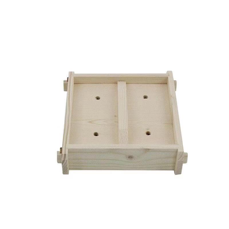 Square Wooden Steamer Basket Tall Lid