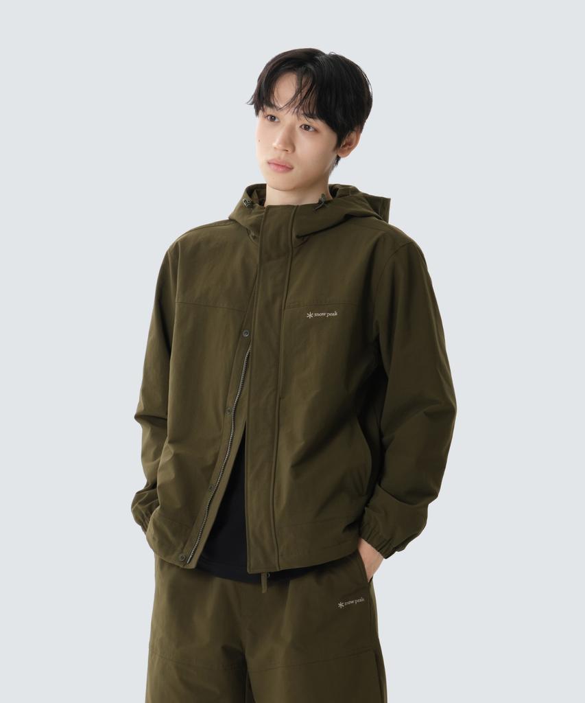SNOWPEAK APPAREL Camp Dry Windbreaker (S26Fmfwb60) Yellow Khaki