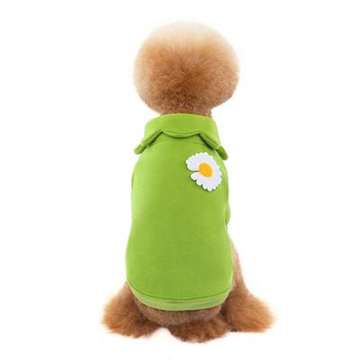 New Pet Sweater Autumn and Winter Fleece Warm Dog Clothes Sunflower Design Fashion Daisy Fighting Dog Clothes