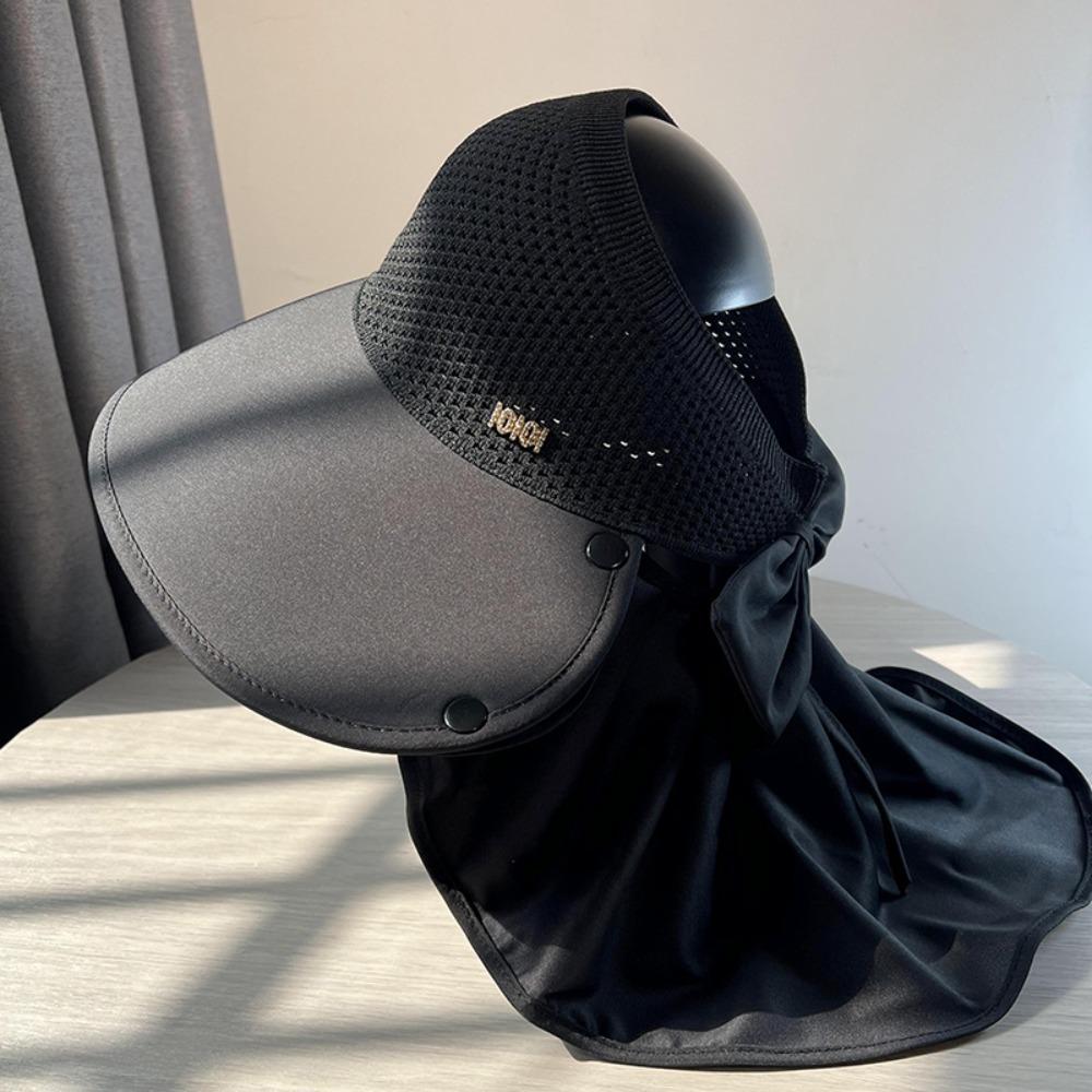 Adjustable Wide Brim Sun Hat UPF 50+ Empty Top Hat New Design Full Face Cover Hat  For Women