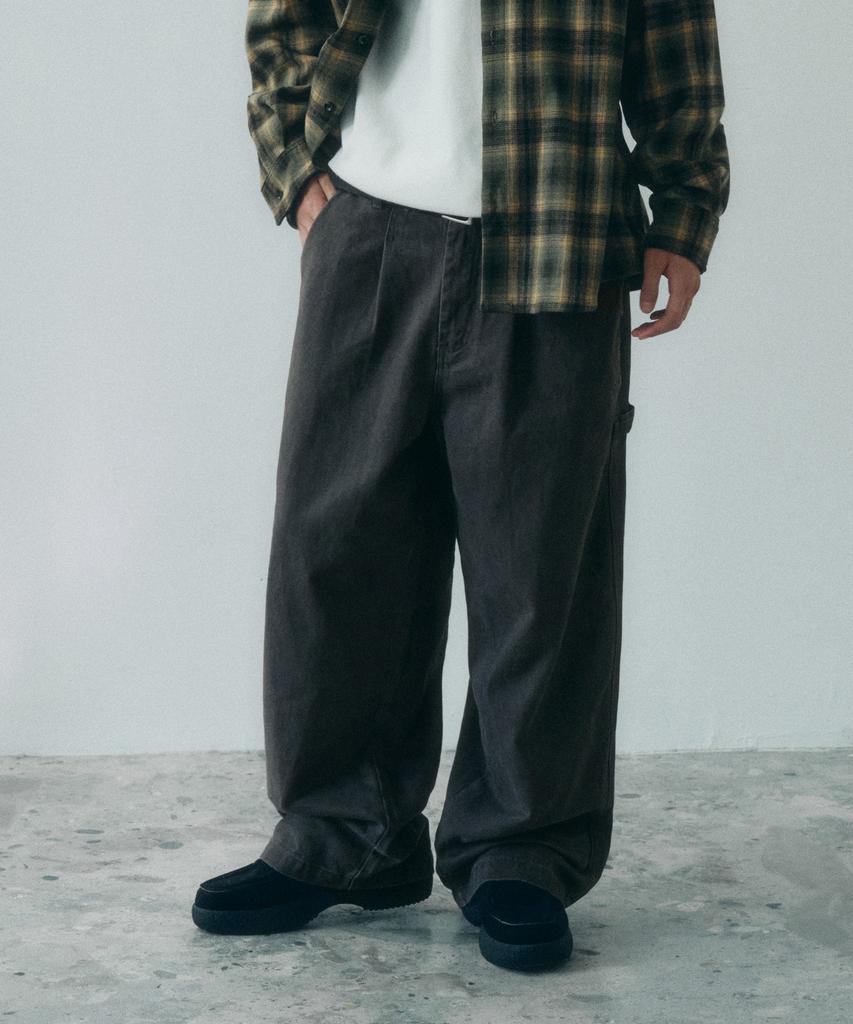 CGP One-Pleat Carpenter Pants_Charcoal (Type A)