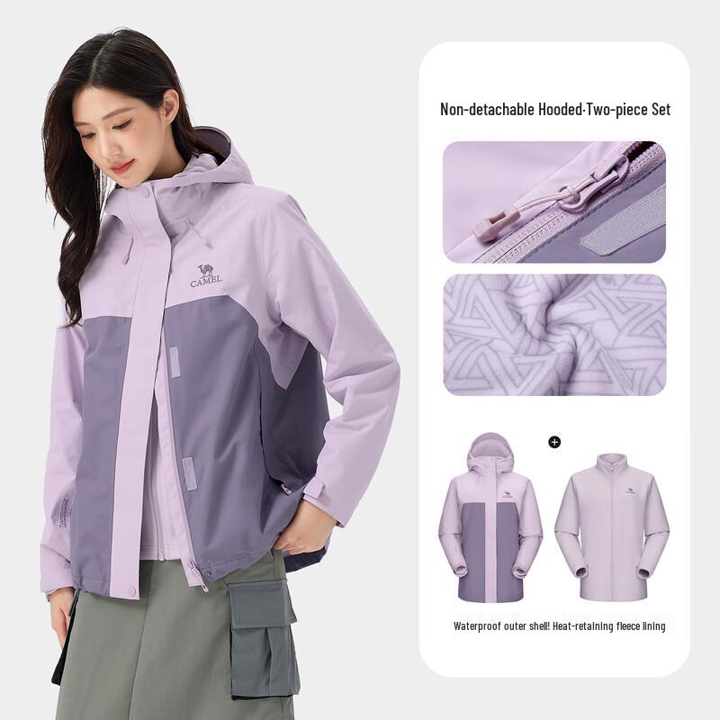 Camel Warm Windproof Fleece Lined Jacket