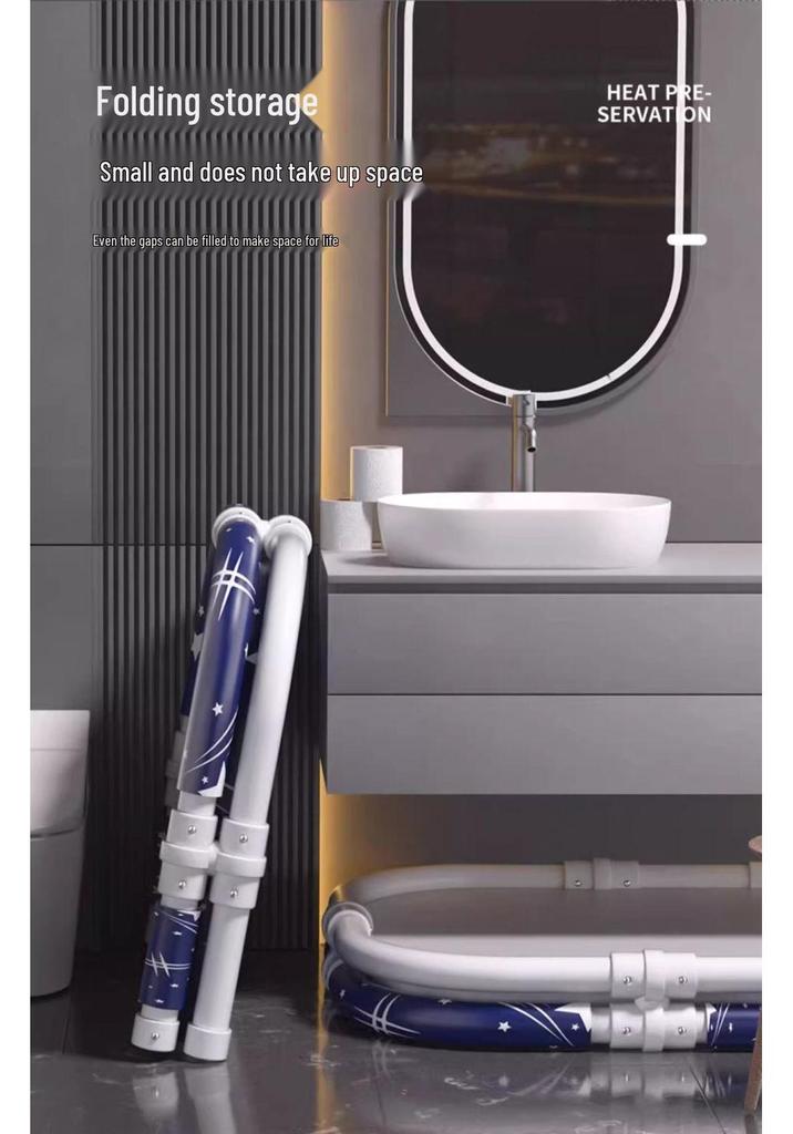 Portable Foldable Bathtub: Adult & Child Indoor Bath Basin
